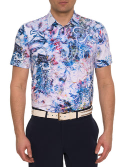 AURORA PAISLEY PERFORMANCE POLO