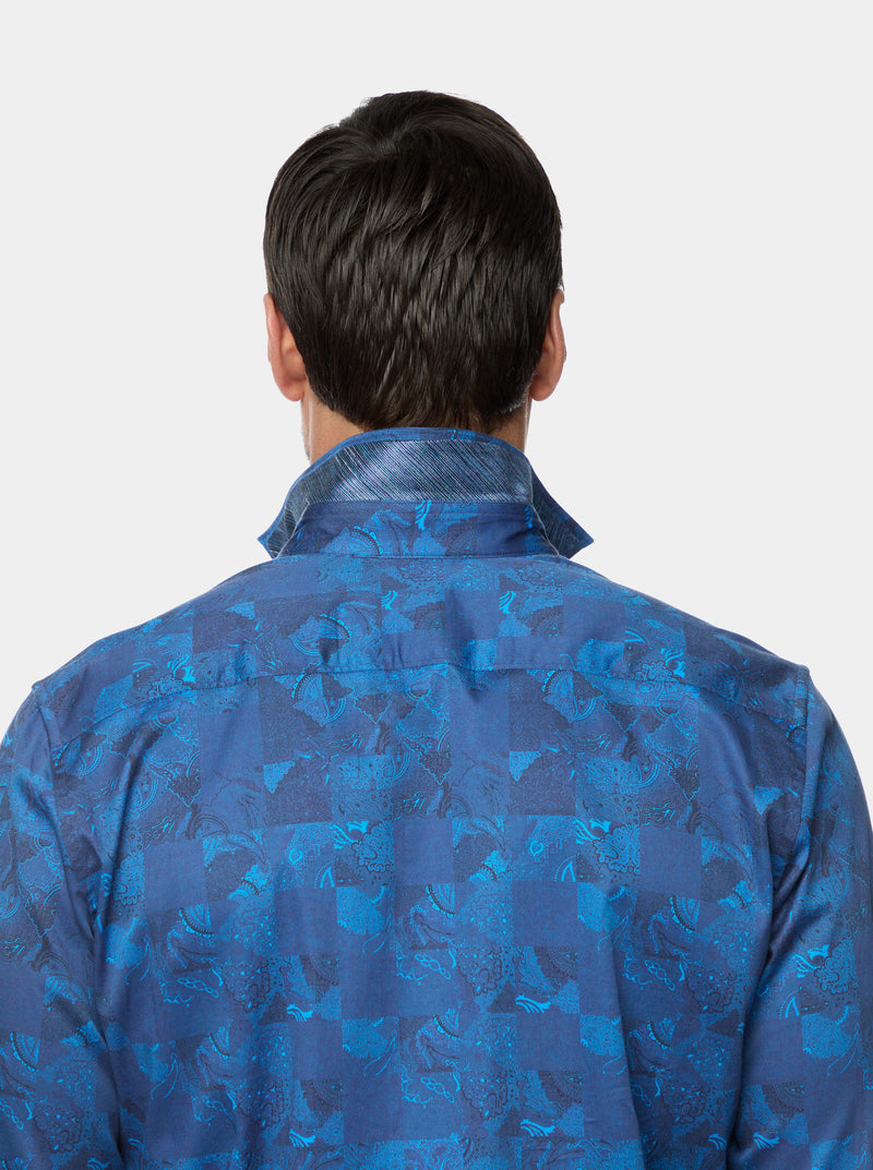 TOURNEAU LONG SLEEVE BUTTON DOWN SHIRT