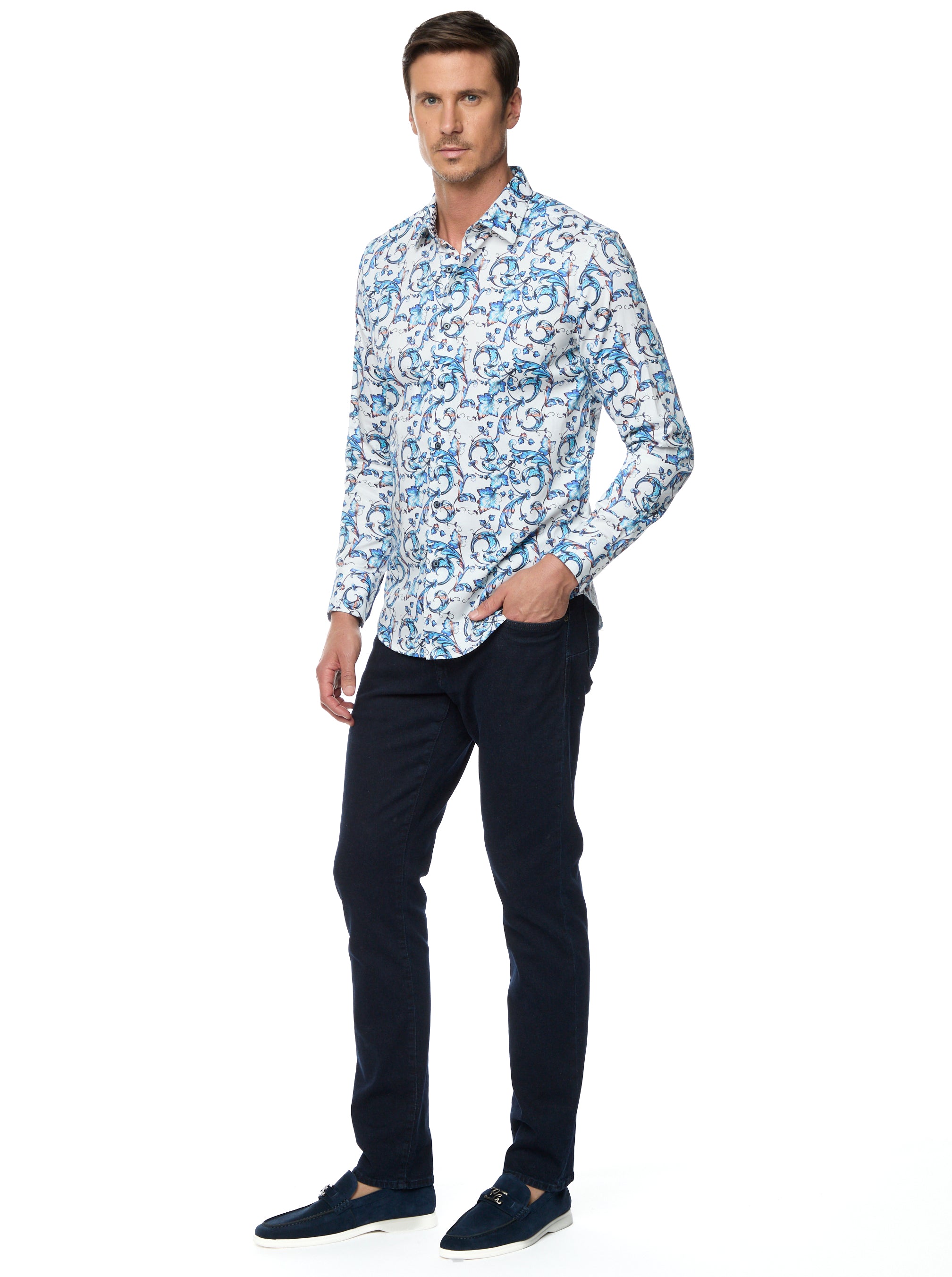 ACOSTA LONG SLEEVE BUTTON DOWN SHIRT BIG