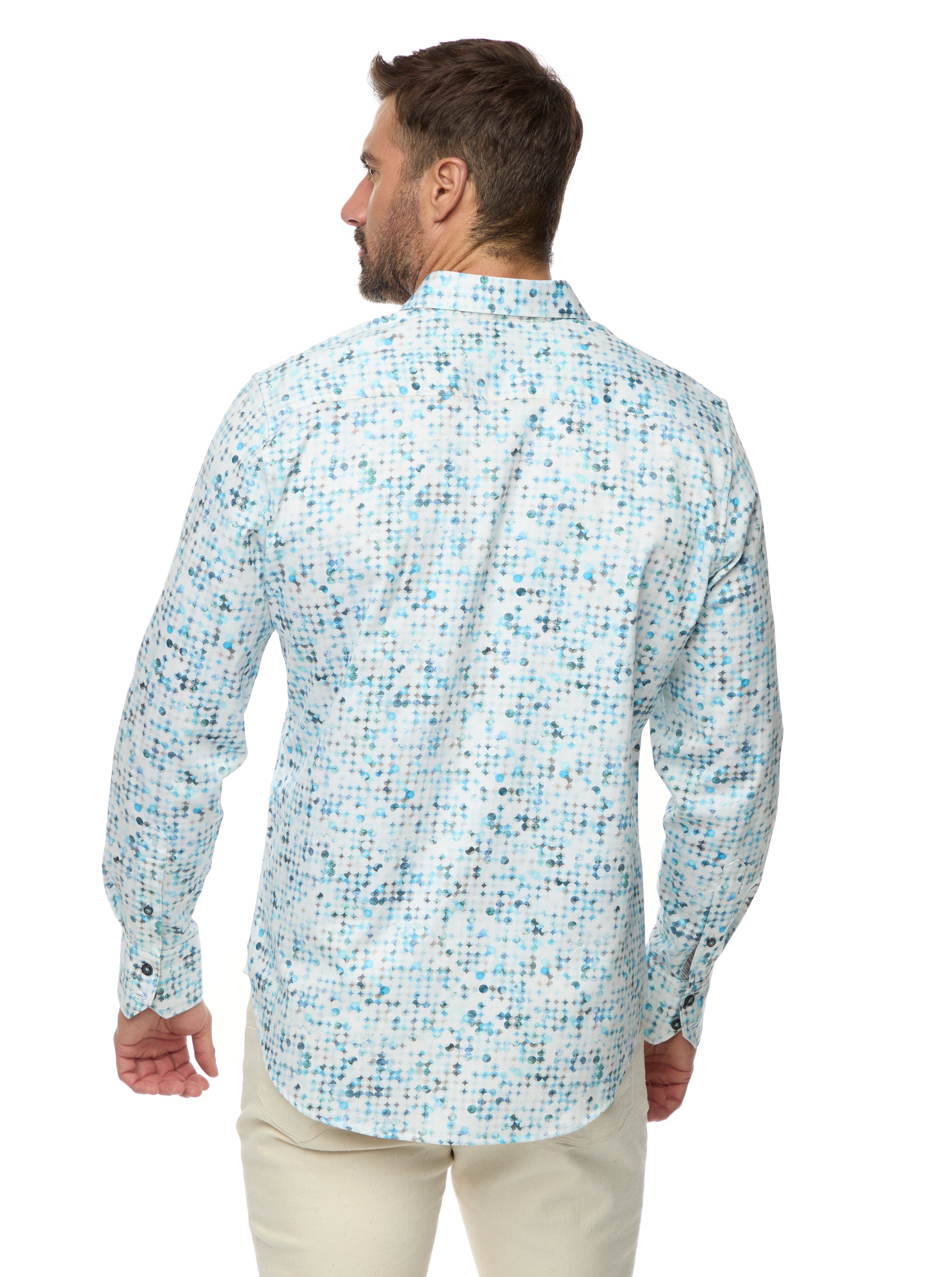 BARRAZA LONG SLEEVE BUTTON DOWN SHIRT BIG