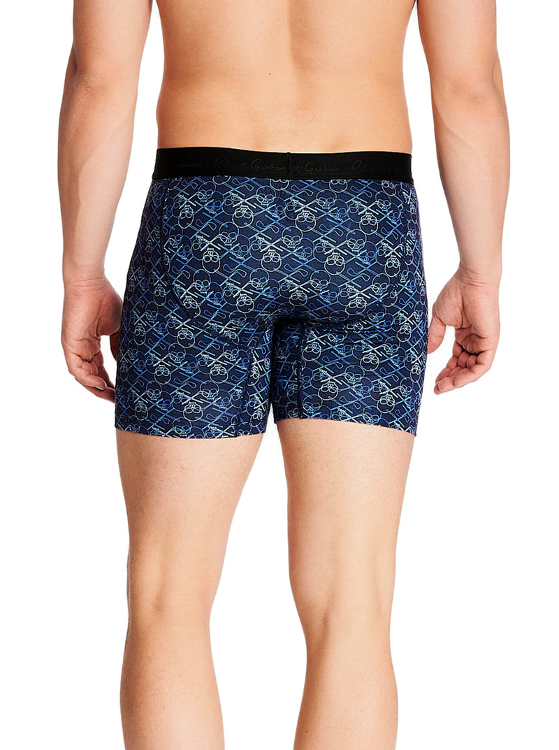 BLUE SKULL BOXER