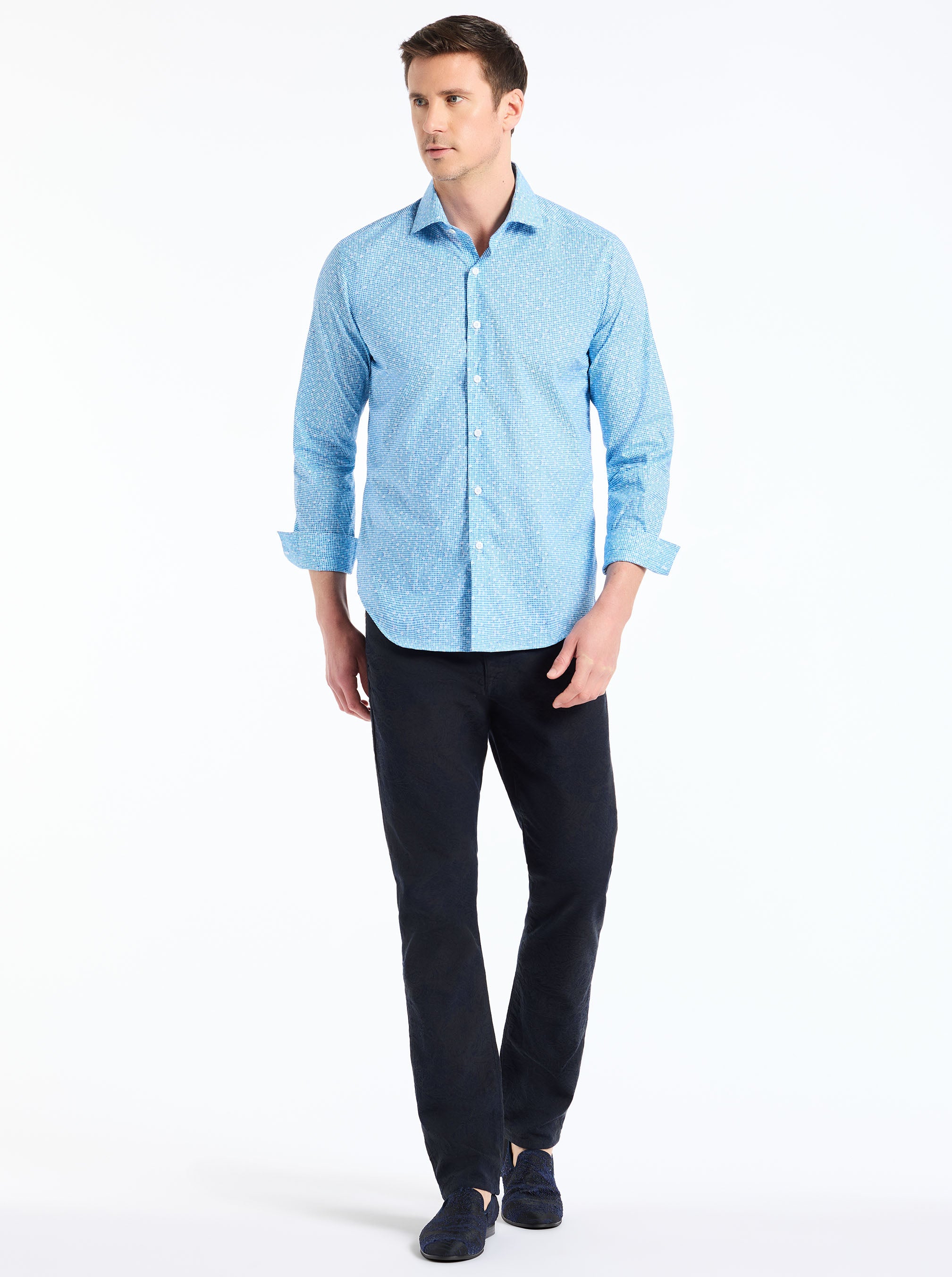 JONAH LONG SLEEVE BUTTON DOWN SHIRT