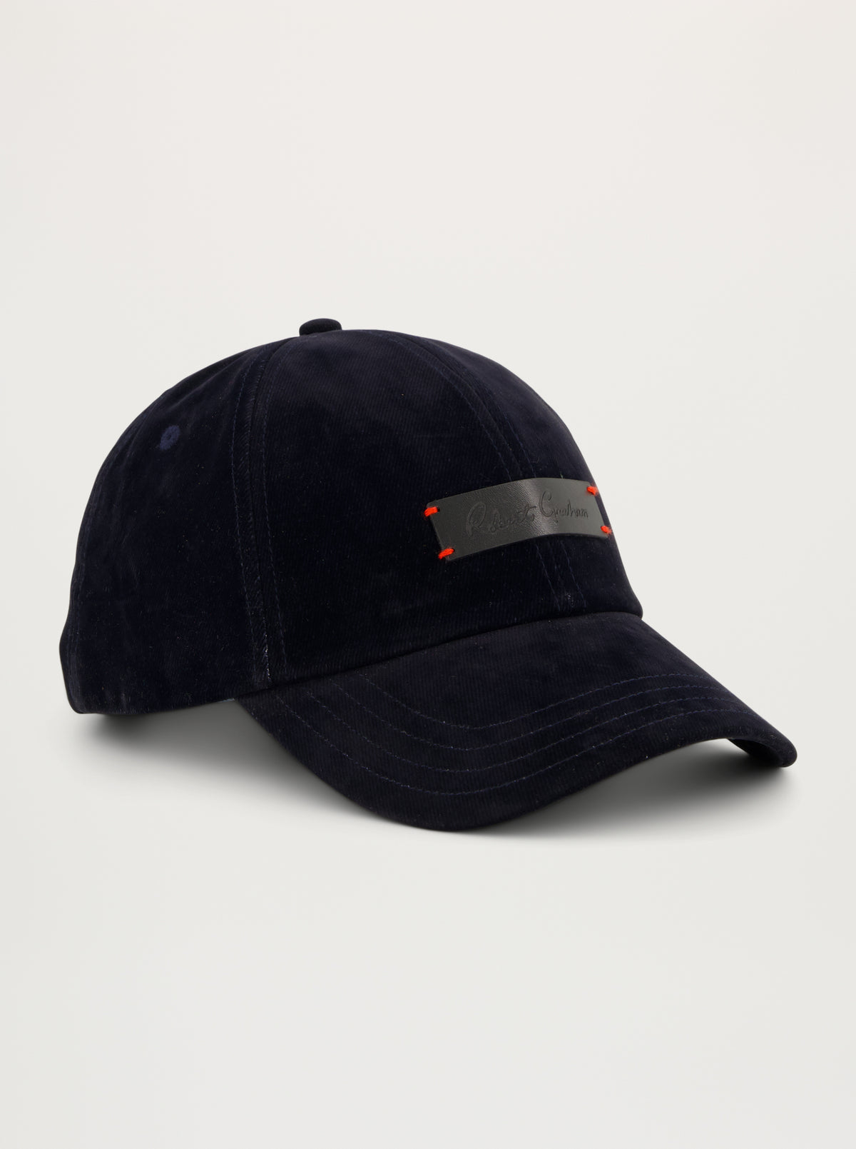 SUEDED DENIM BASEBALL HAT