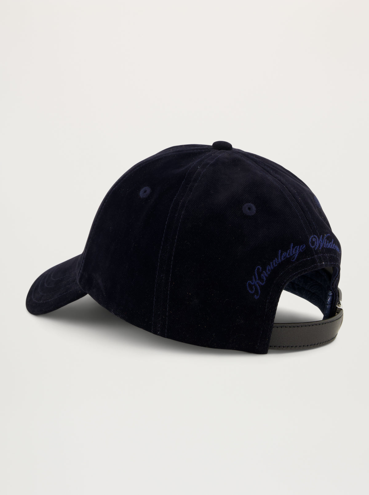 SUEDED DENIM BASEBALL HAT
