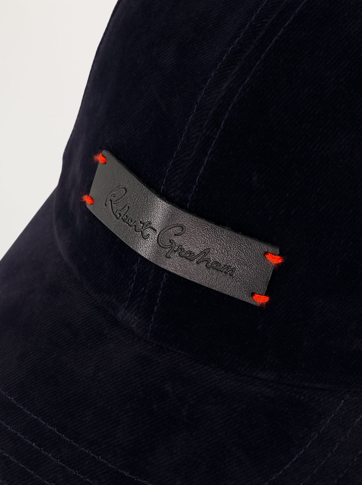SUEDED DENIM BASEBALL HAT
