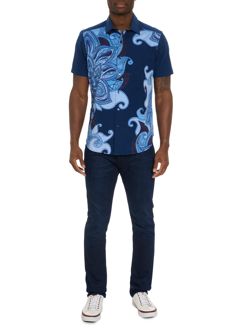 TRANSIT SHORT SLEEVE BUTTON DOWN SHIRT