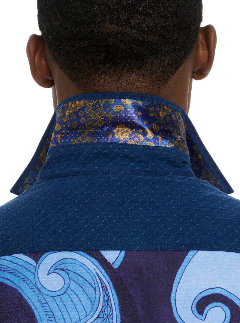 TRANSIT SHORT SLEEVE BUTTON DOWN SHIRT