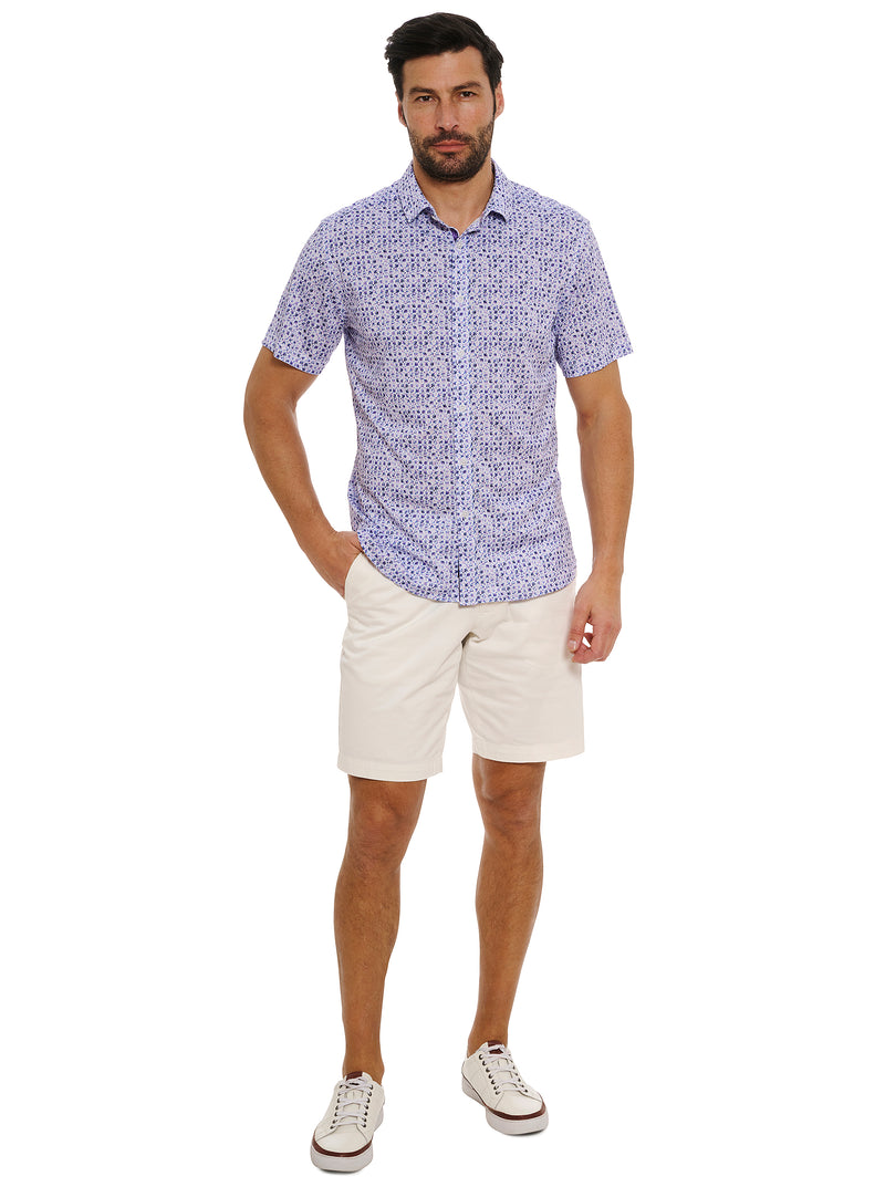 ZAMBIA SHORT SLEEVE BUTTON DOWN SHIRT