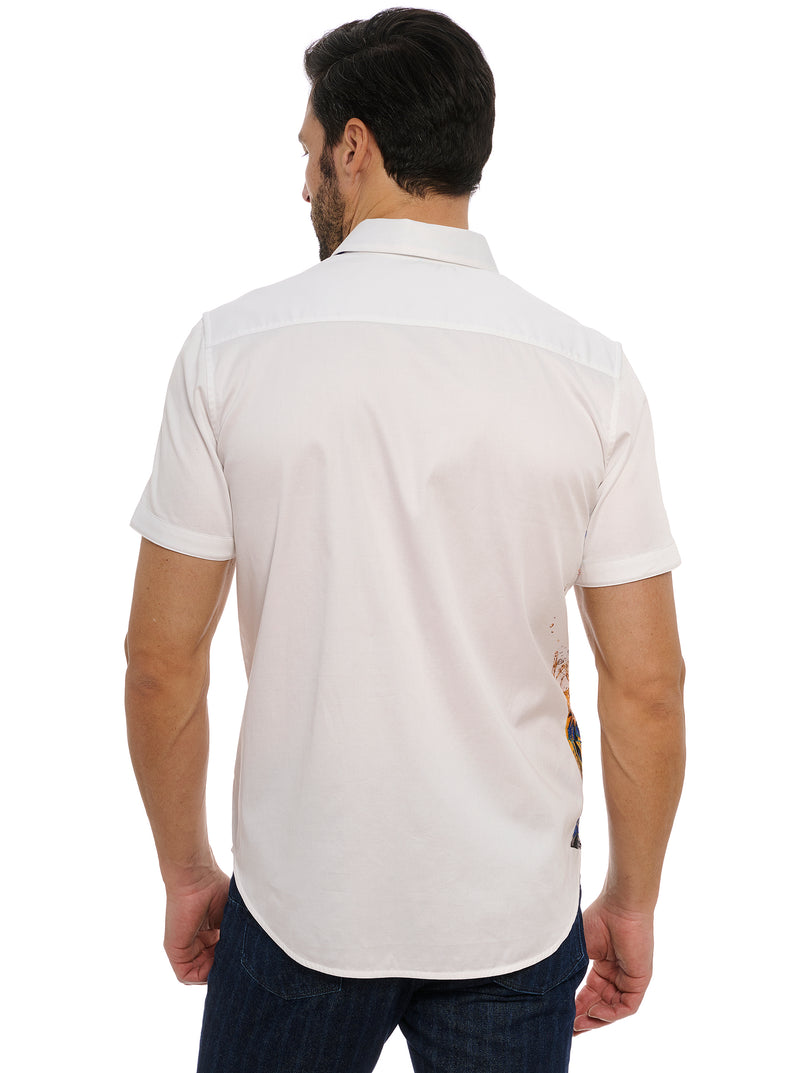 ICE & DICE SHORT SLEEVE BUTTON DOWN SHIRT