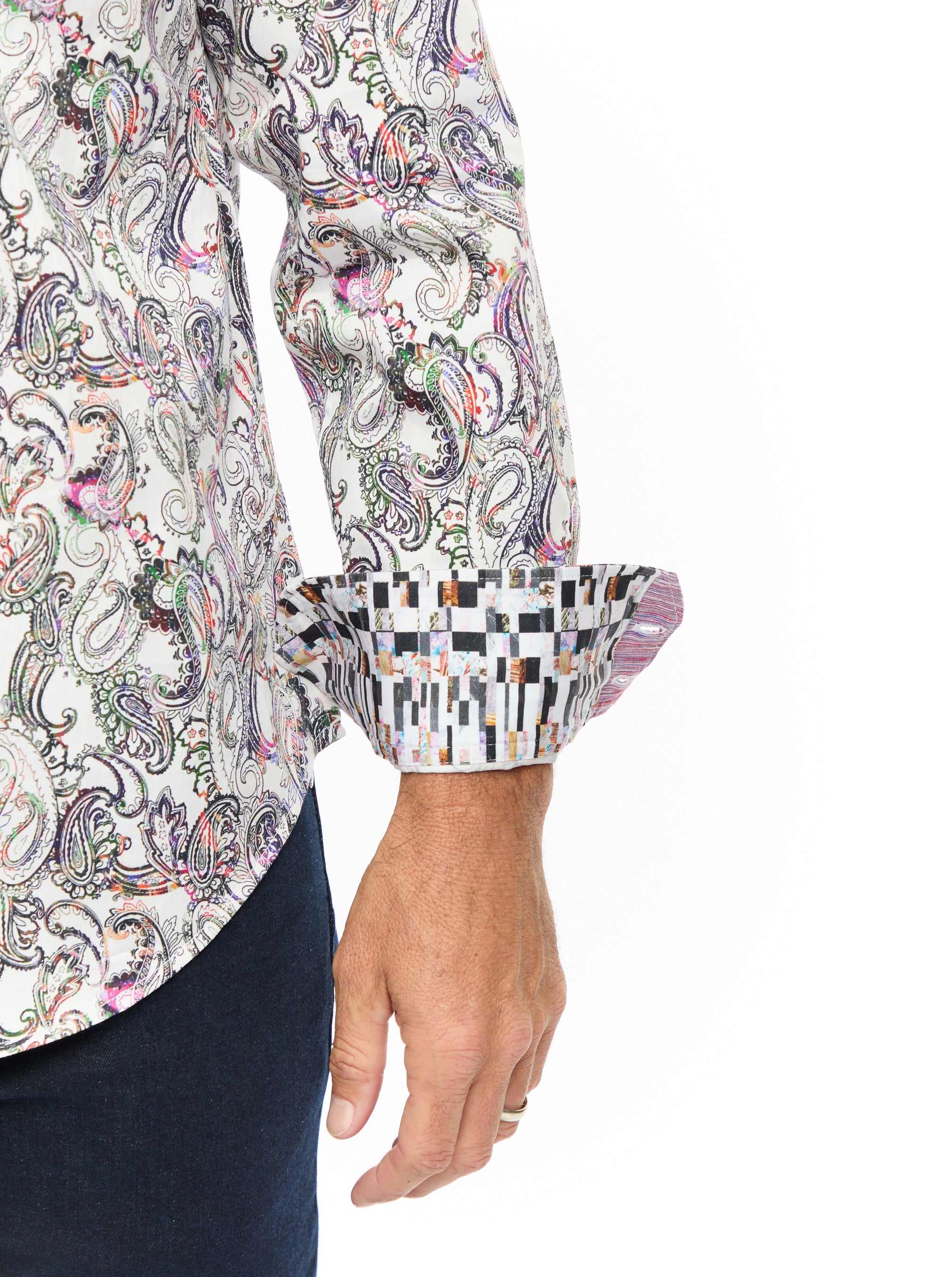 SHEFMAN LONG SLEEVE BUTTON DOWN SHIRT