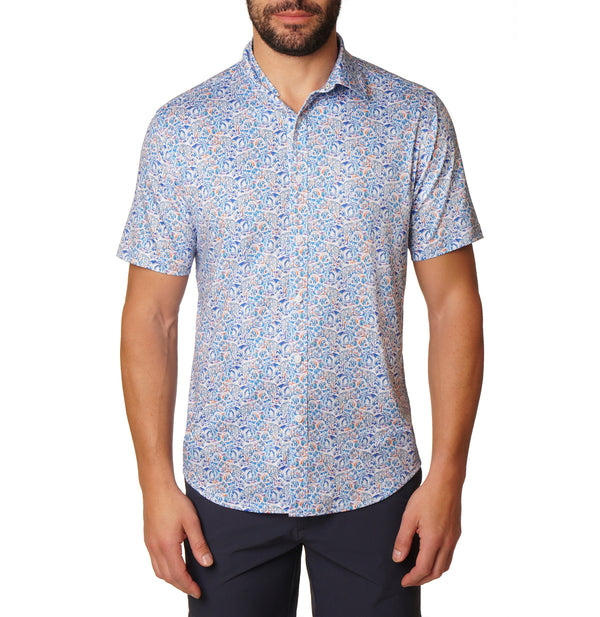 KOTOR SHORT SLEEVE BUTTON DOWN SHIRT