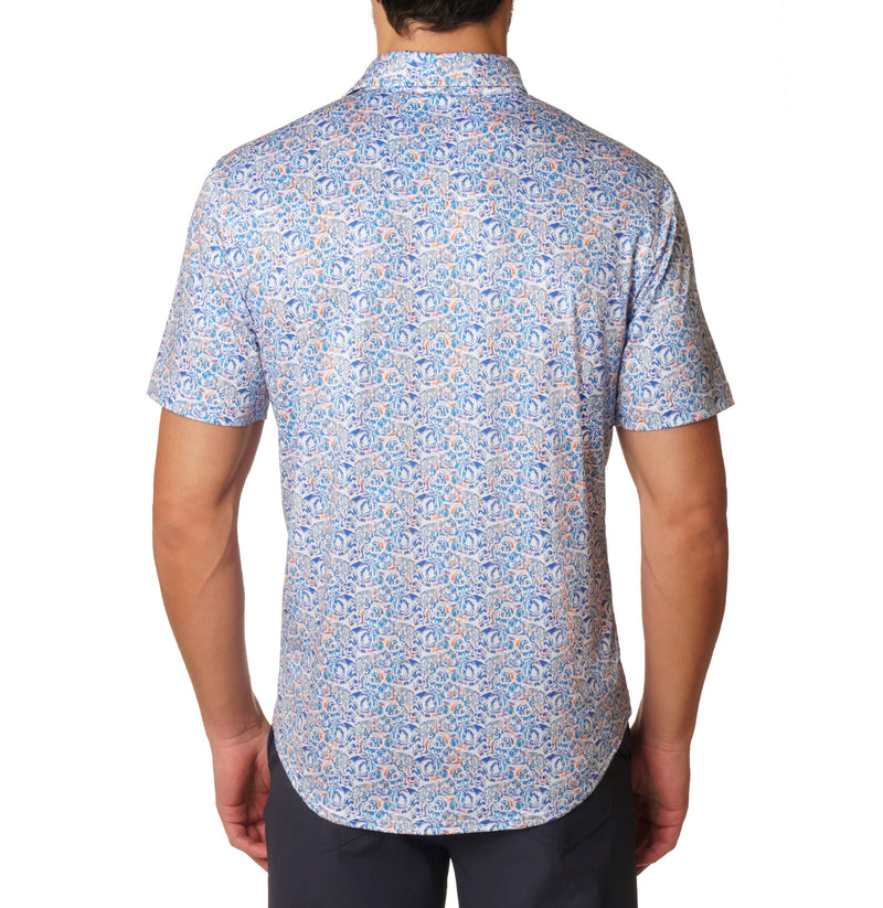 KOTOR SHORT SLEEVE BUTTON DOWN SHIRT