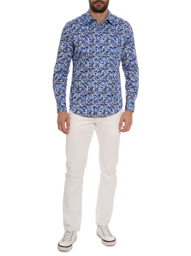 MOREA LONG SLEEVE BUTTON DOWN SHIRT