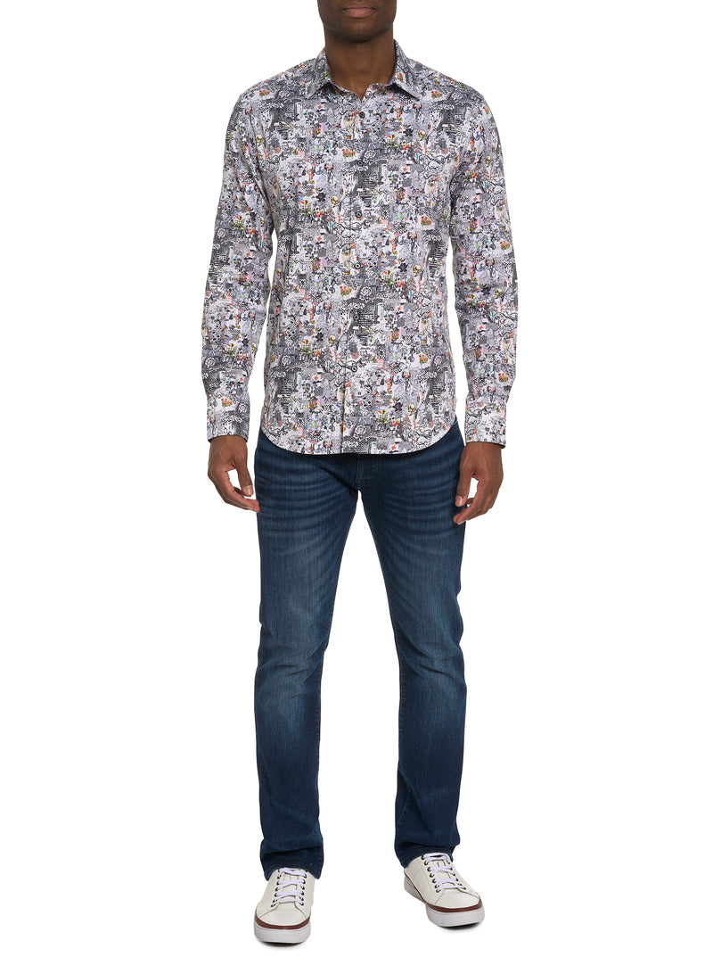 MEDIEVAL TIMES LONG SLEEVE BUTTON DOWN SHIRT