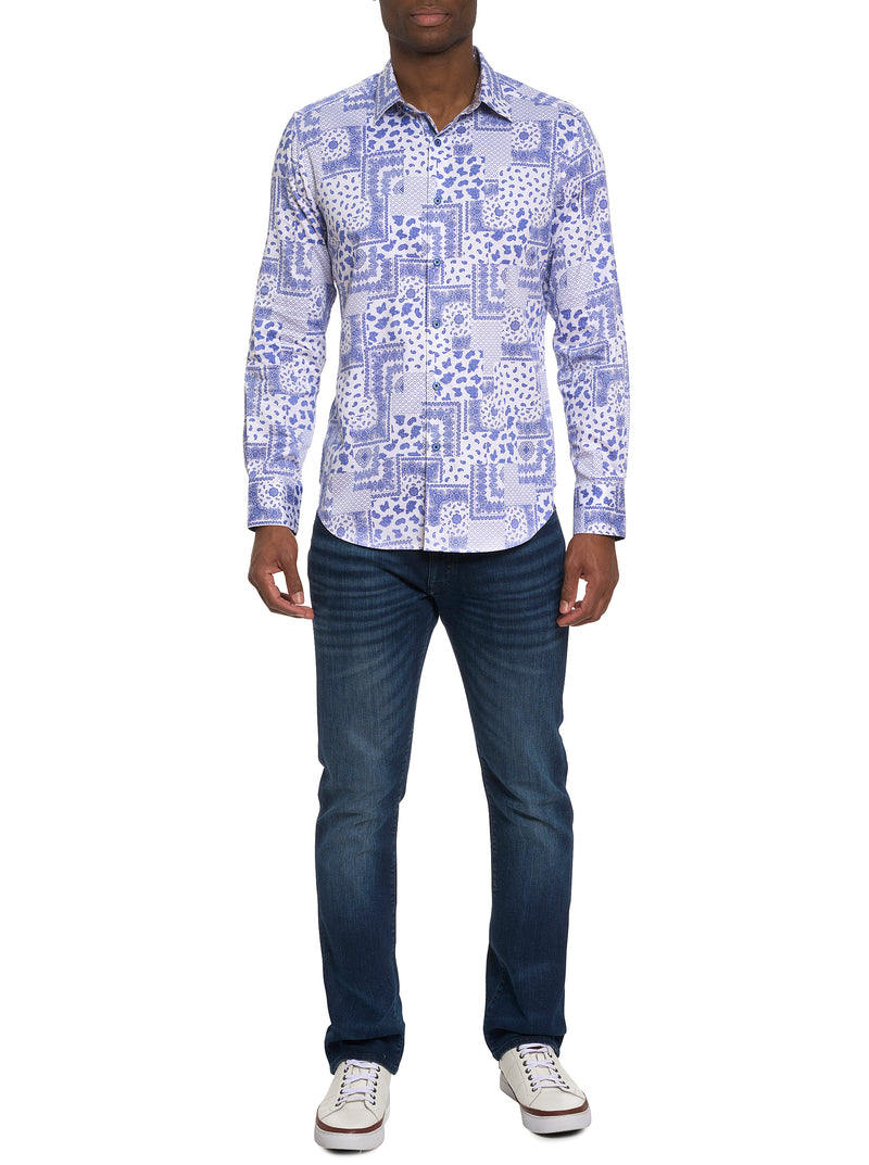 VITTORIA LONG SLEEVE BUTTON DOWN SHIRT