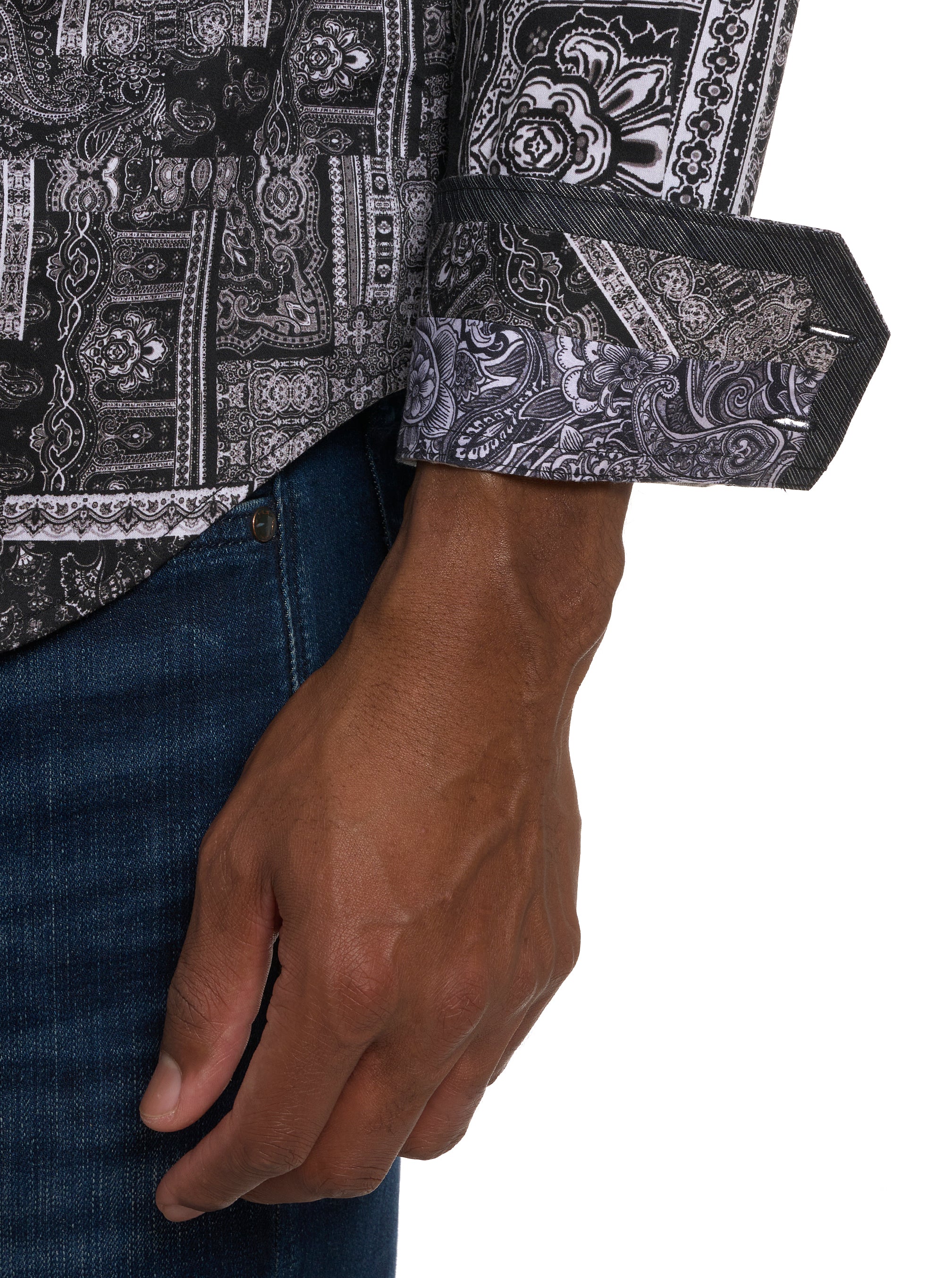 LOCARNO LONG SLEEVE BUTTON DOWN SHIRT