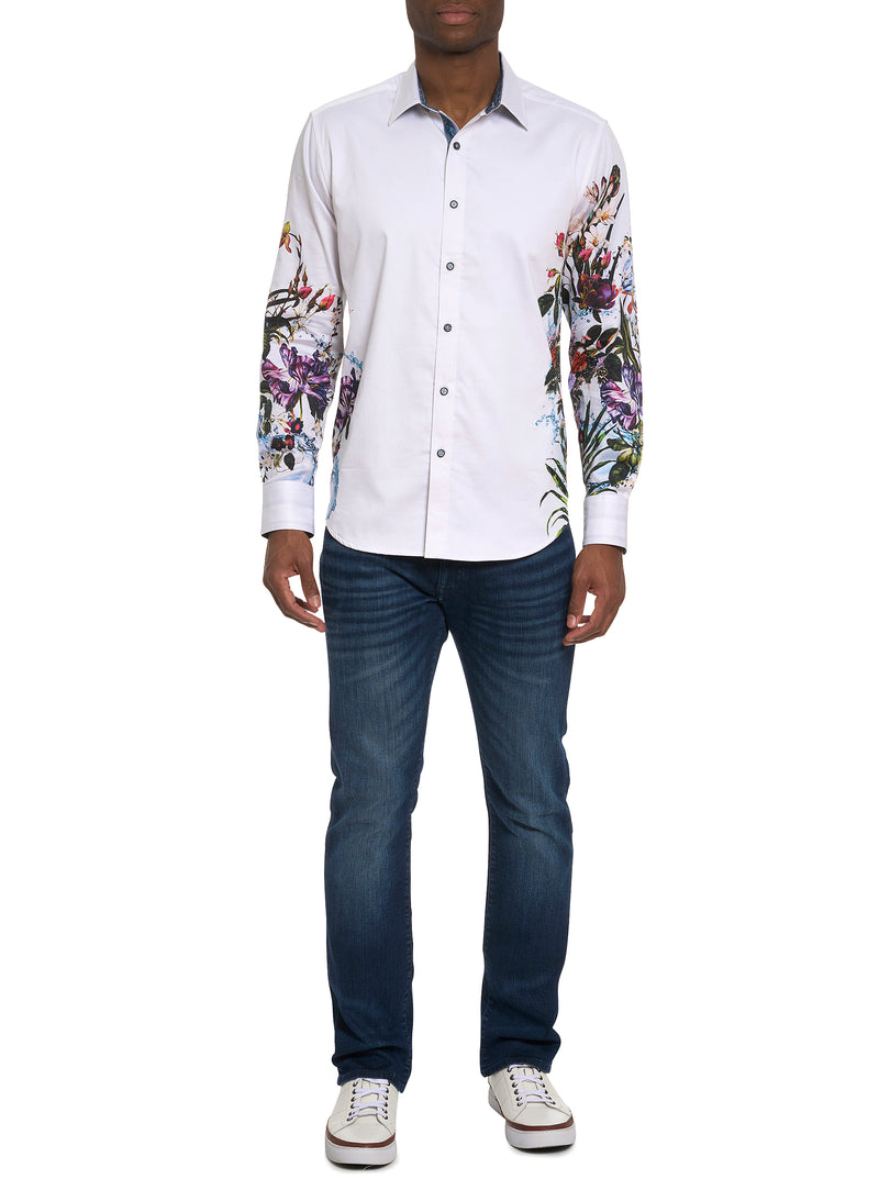 GARDEN PARTY LONG SLEEVE BUTTON DOWN SHIRT