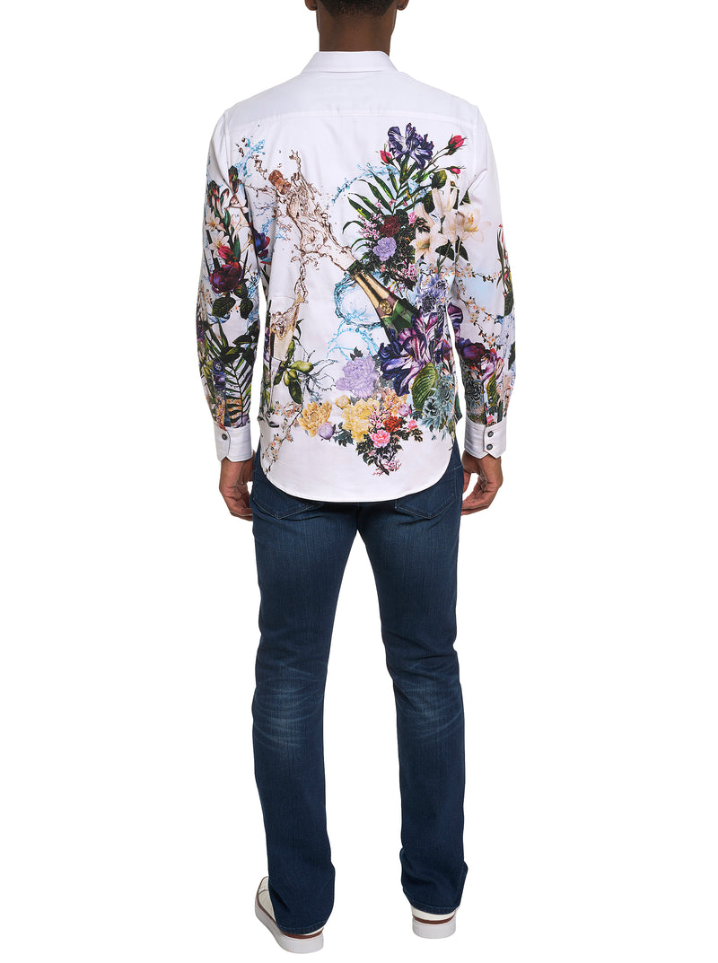 GARDEN PARTY LONG SLEEVE BUTTON DOWN SHIRT