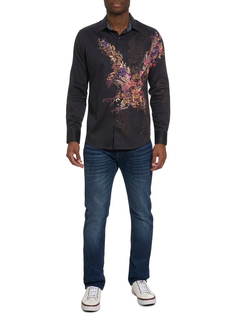 AMAIRA LONG SLEEVE BUTTON DOWN SHIRT