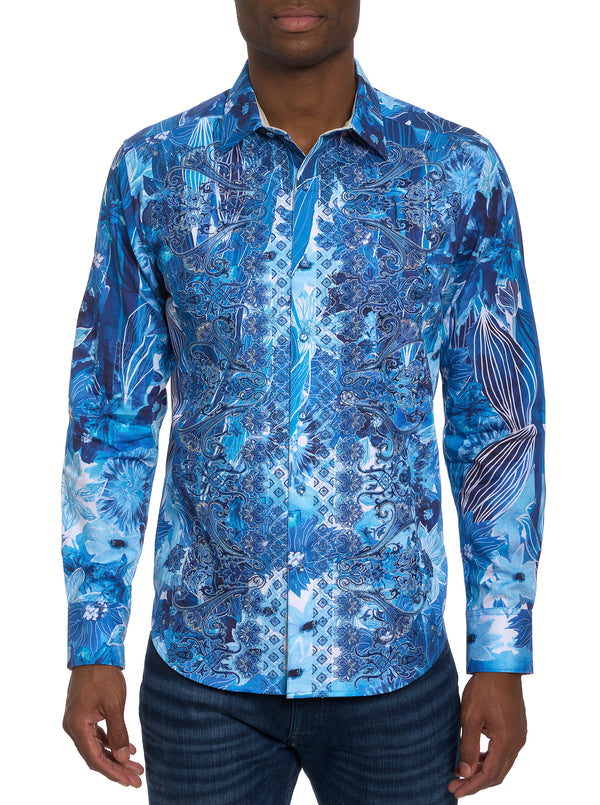 LIMITED EDITION FLORAL ESCAPE BUTTON FRONT SHIRT