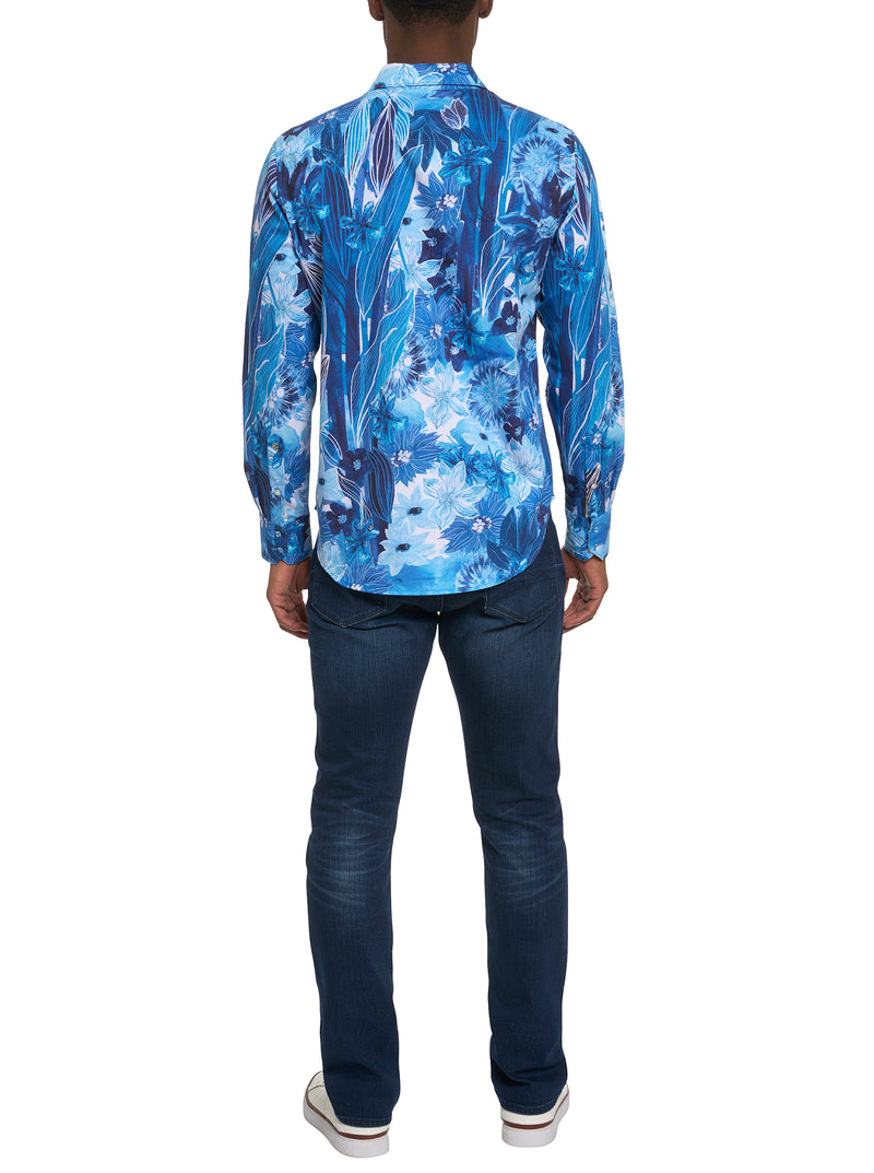 LIMITED EDITION FLORAL ESCAPE BUTTON FRONT SHIRT