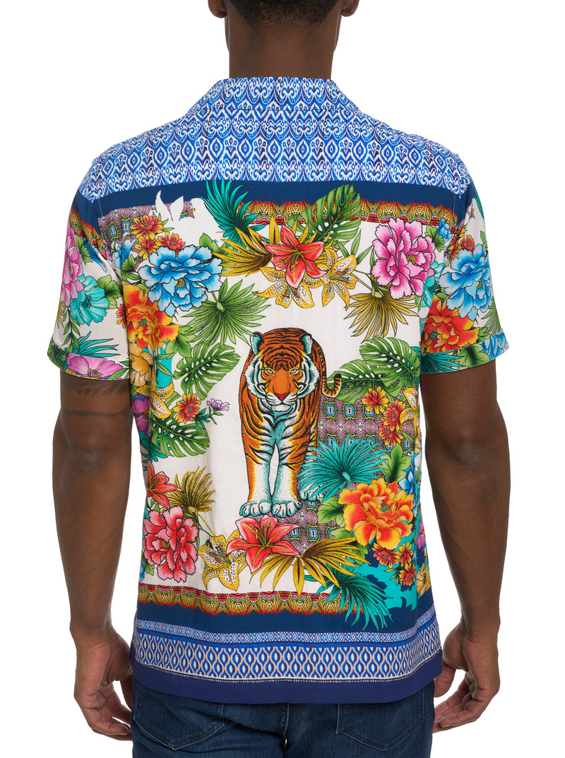 SHERE KHAN SHORT SLEEVE BUTTON DOWN SHIRT