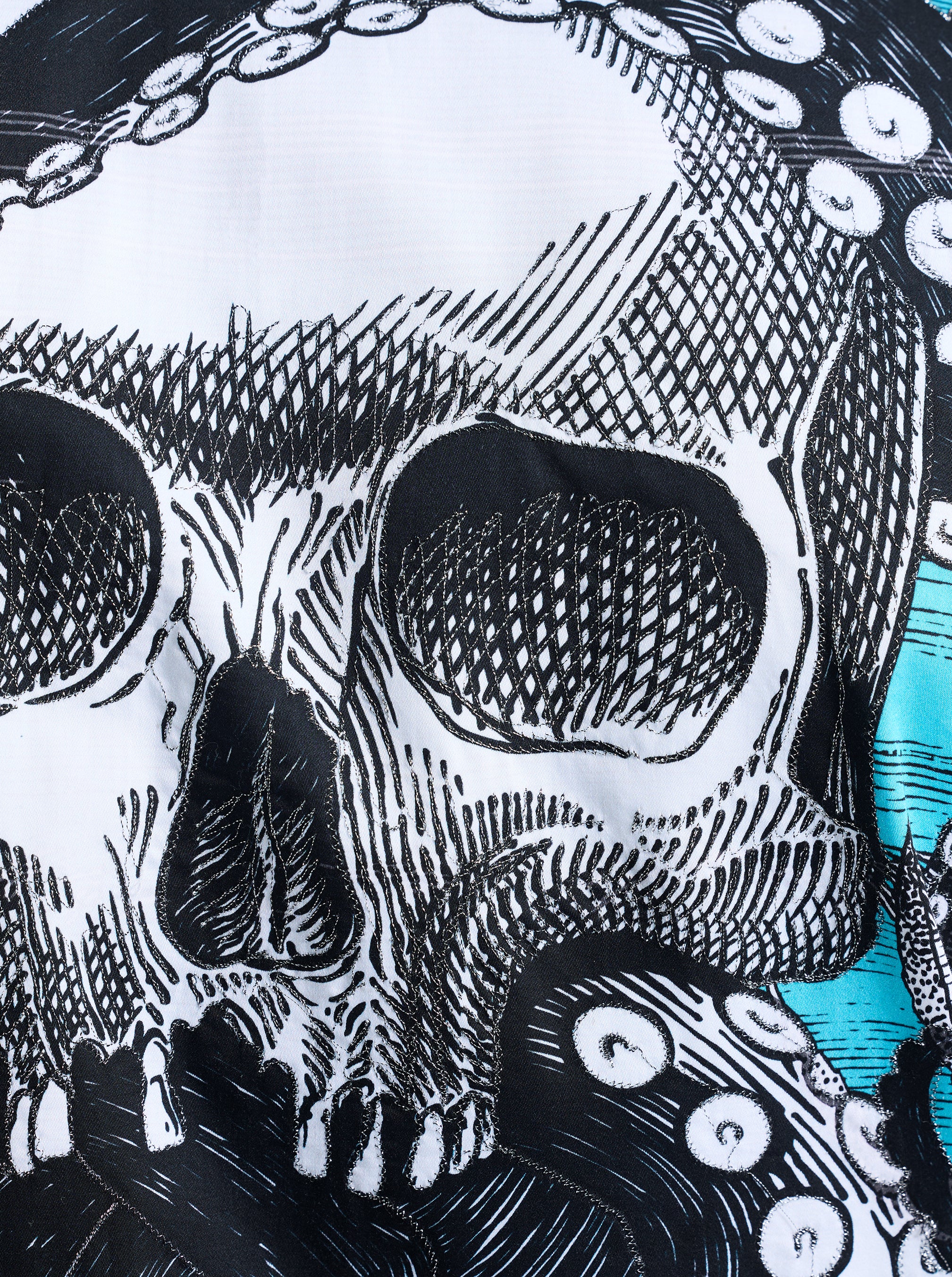 SEA MONSTER SHORT SLEEVE BUTTON DOWN SHIRT