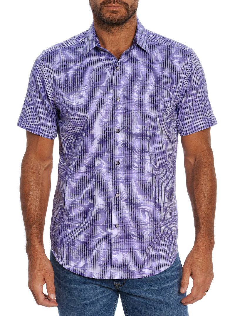 RUM SWIZZLE SHORT SLEEVE BUTTON DOWN SHIRT