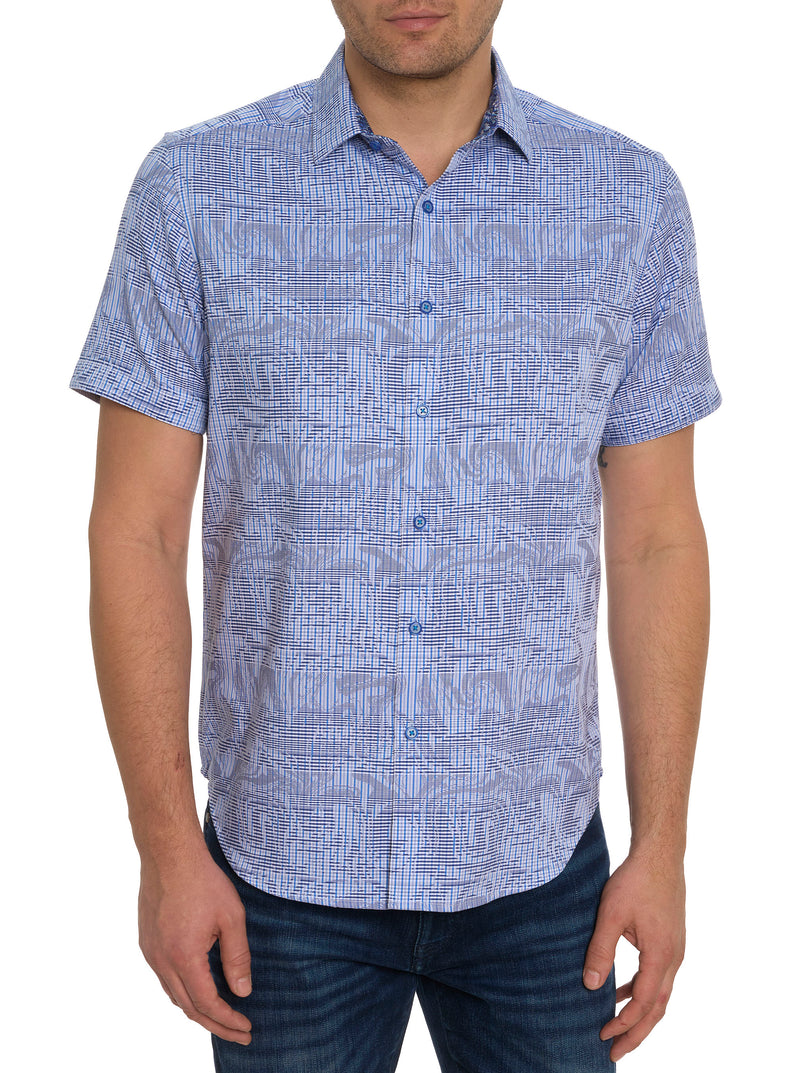 RUM SWIZZLE SHORT SLEEVE BUTTON DOWN SHIRT