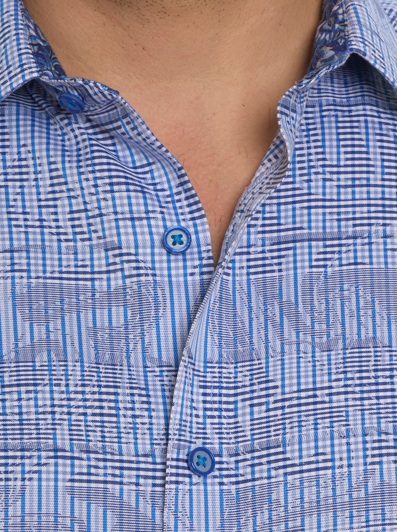 RUM SWIZZLE SHORT SLEEVE BUTTON DOWN SHIRT