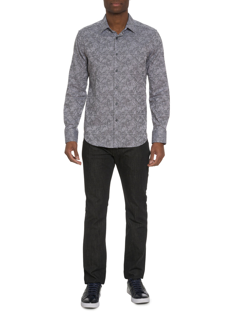 ELECTRIC SLIDE LONG SLEEVE BUTTON DOWN SHIRT