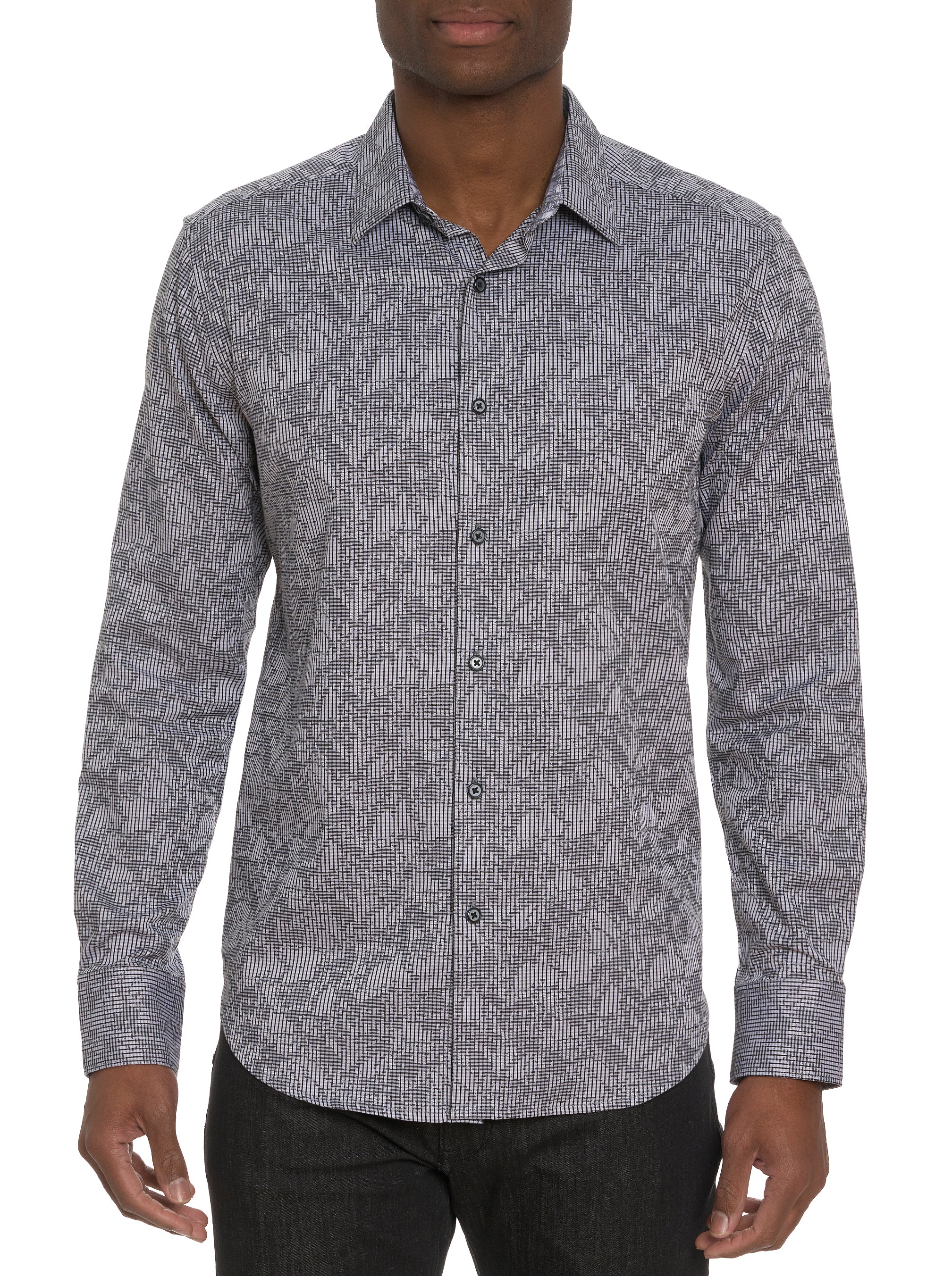 ELECTRIC SLIDE LONG SLEEVE BUTTON DOWN SHIRT