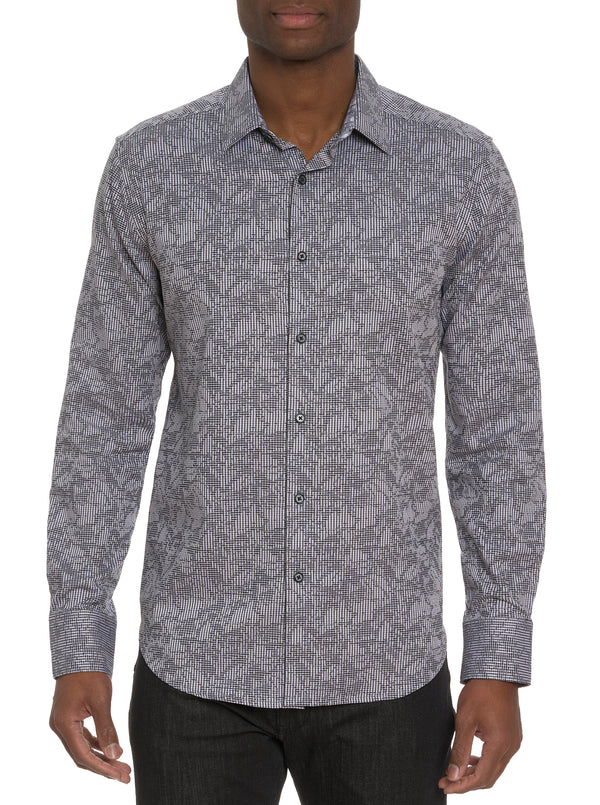 ELECTRIC SLIDE LONG SLEEVE BUTTON DOWN SHIRT
