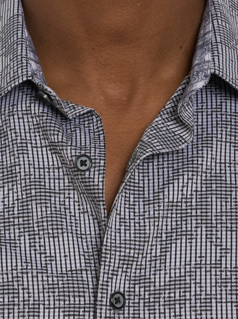 ELECTRIC SLIDE LONG SLEEVE BUTTON DOWN SHIRT