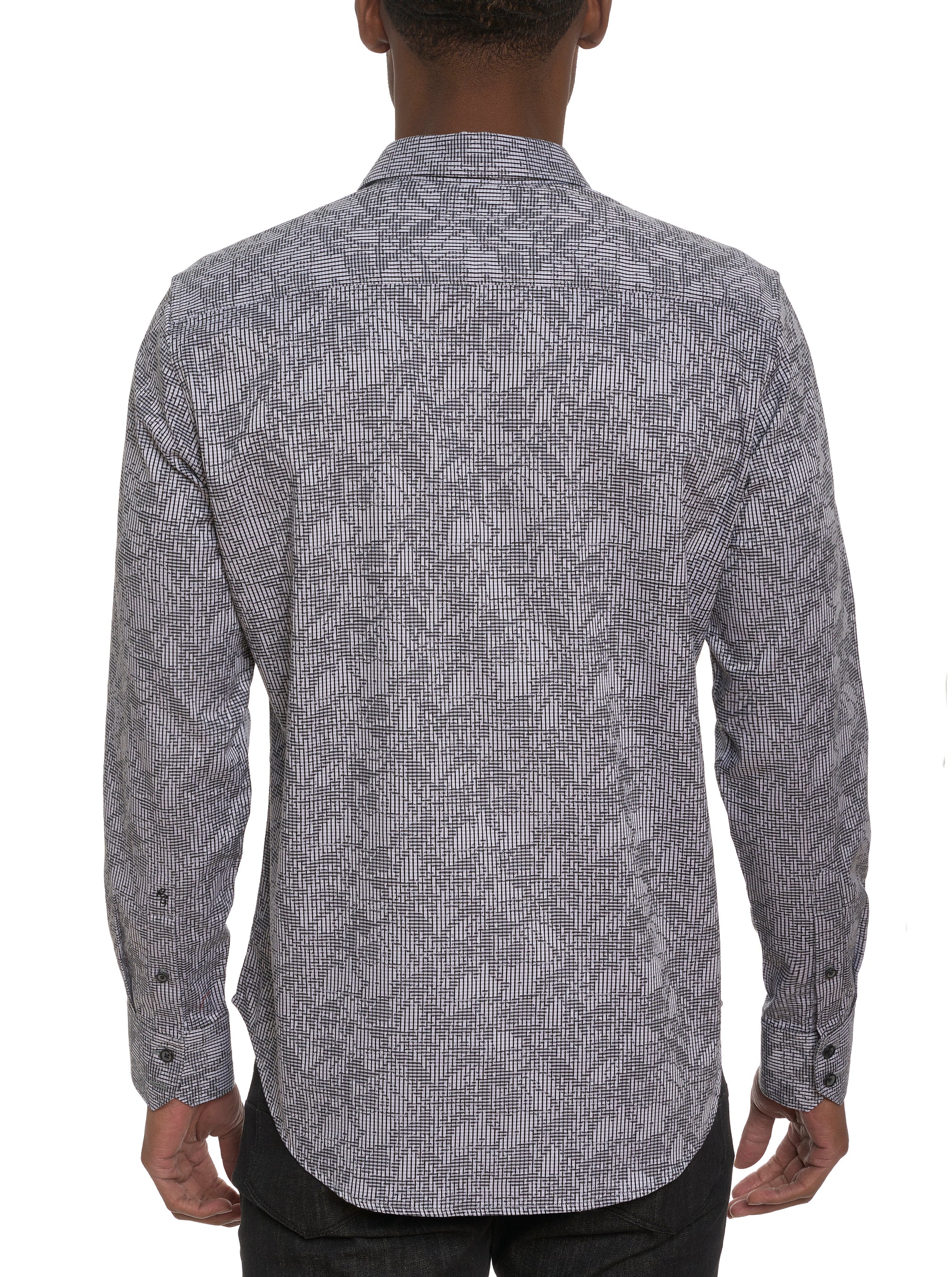 ELECTRIC SLIDE LONG SLEEVE BUTTON DOWN SHIRT