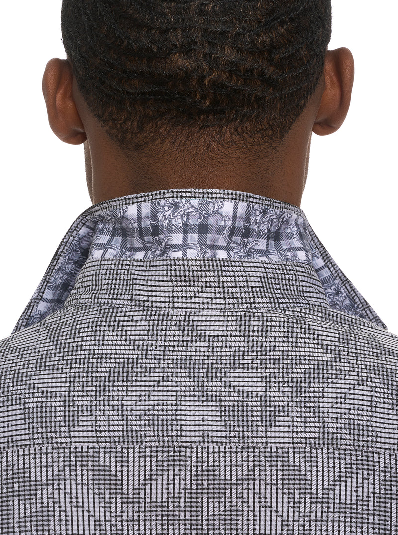 ELECTRIC SLIDE LONG SLEEVE BUTTON DOWN SHIRT
