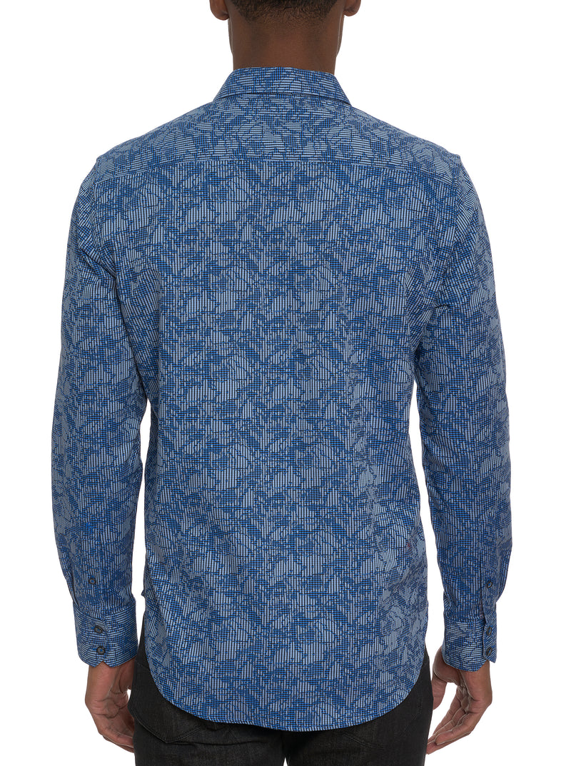 ELECTRIC SLIDE LONG SLEEVE BUTTON DOWN SHIRT