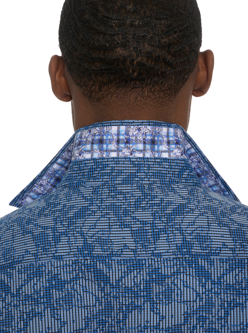 ELECTRIC SLIDE LONG SLEEVE BUTTON DOWN SHIRT