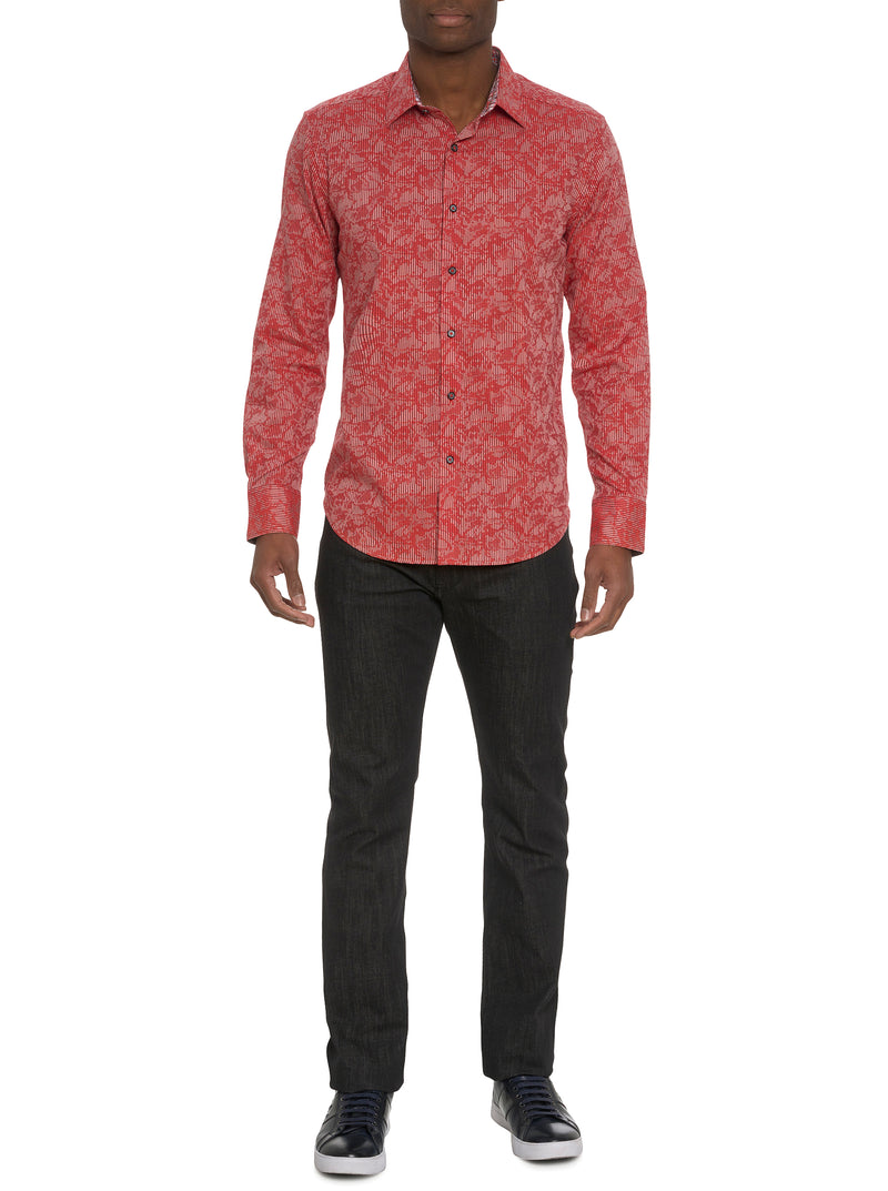 ELECTRIC SLIDE LONG SLEEVE BUTTON DOWN SHIRT