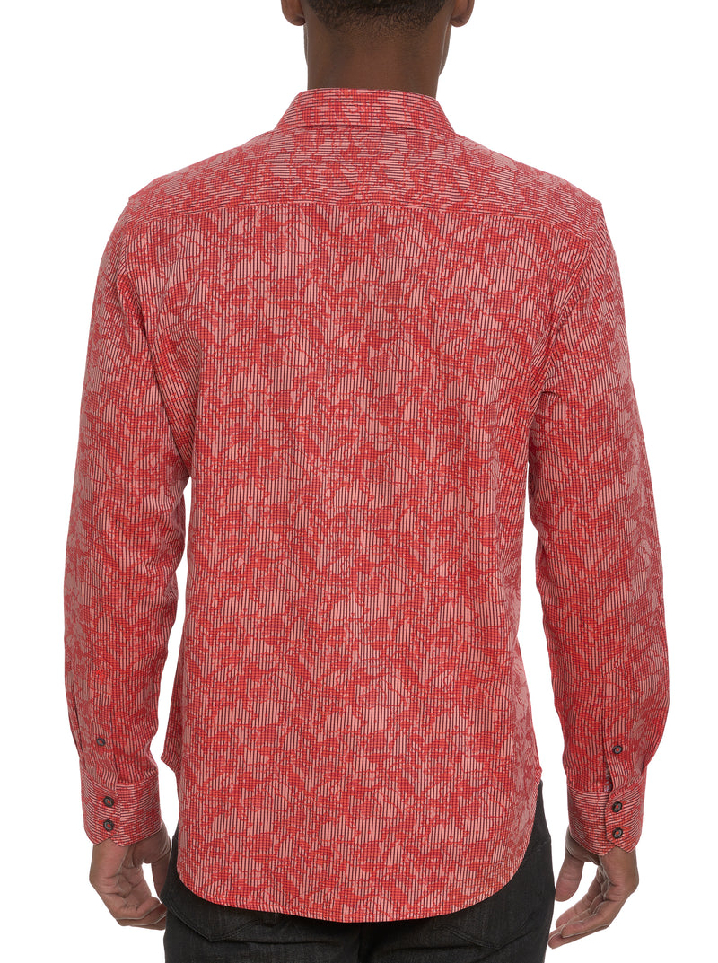 ELECTRIC SLIDE LONG SLEEVE BUTTON DOWN SHIRT