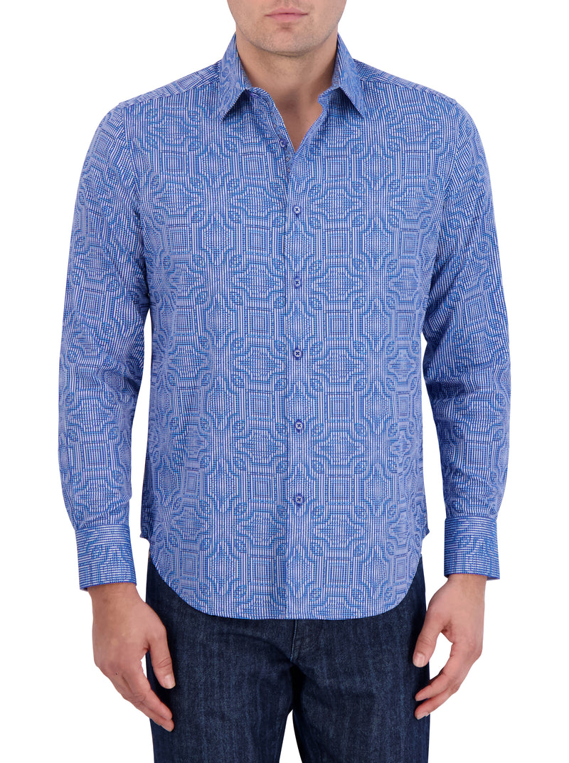 VOYAGE LONG SLEEVE BUTTON DOWN SHIRT