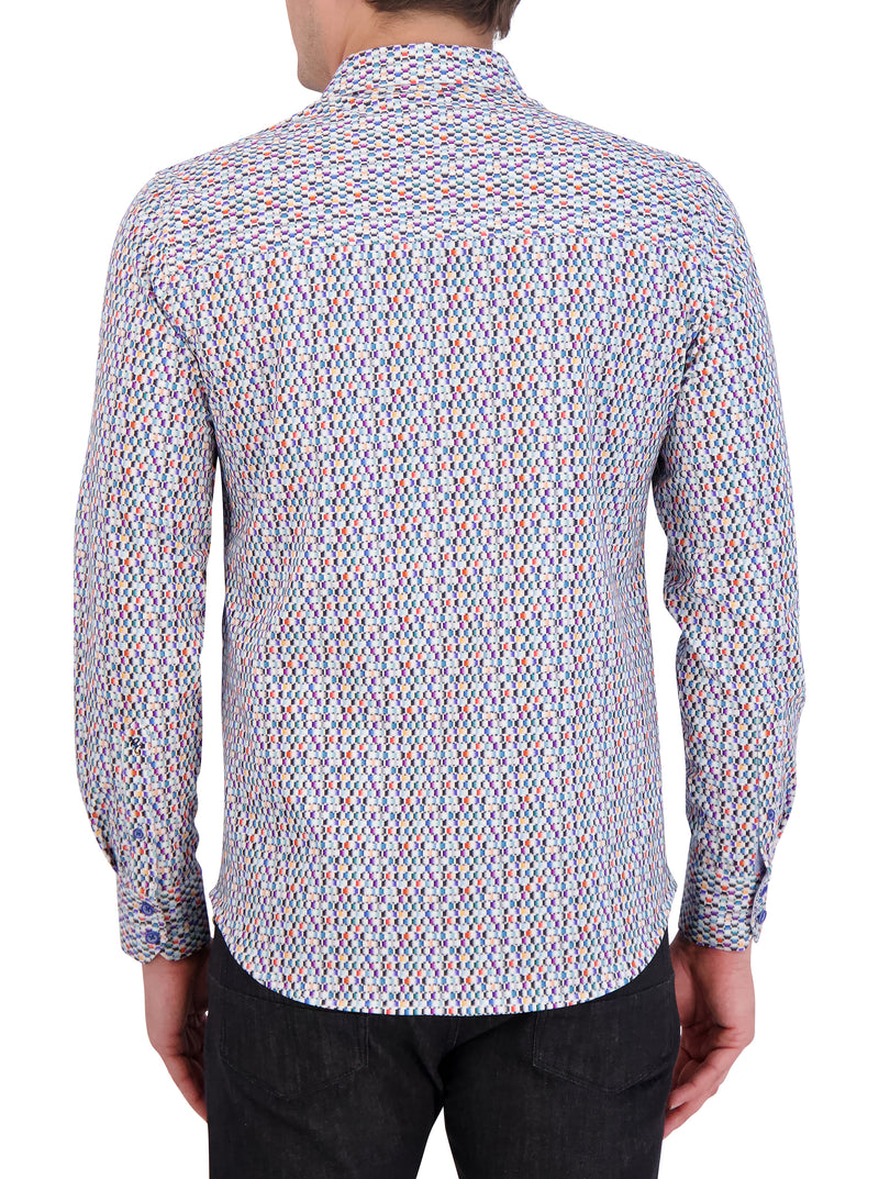 FLAMENCO MOTION LONG SLEEVE BUTTON DOWN SHIRT