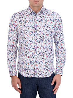 BAVARO MOTION LONG SLEEVE BUTTON DOWN SHIRT