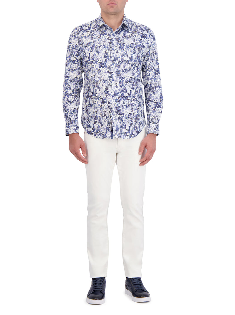 SANTA CRUZ LONG SLEEVE BUTTON DOWN SHIRT
