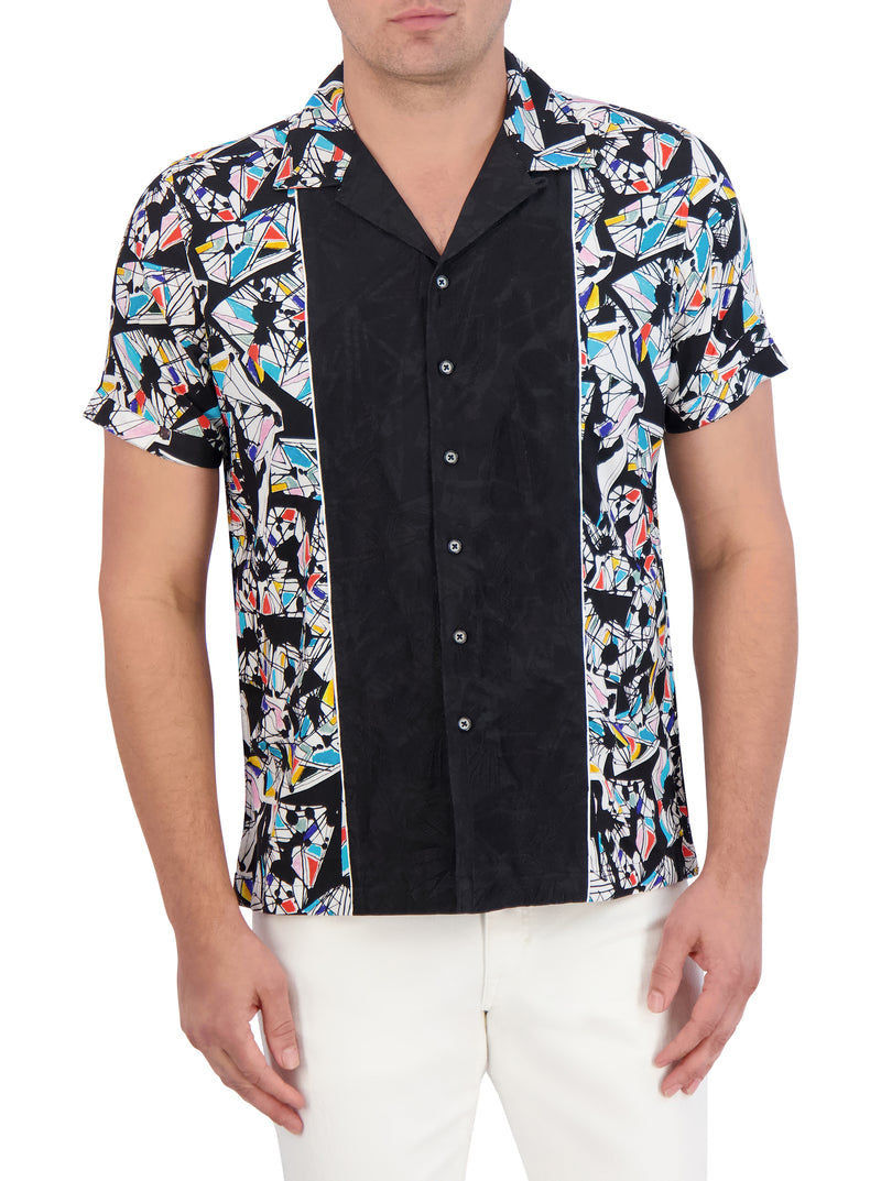 OMURA SHORT SLEEVE BUTTON DOWN SHIRT