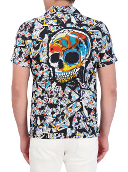 OMURA SHORT SLEEVE BUTTON DOWN SHIRT