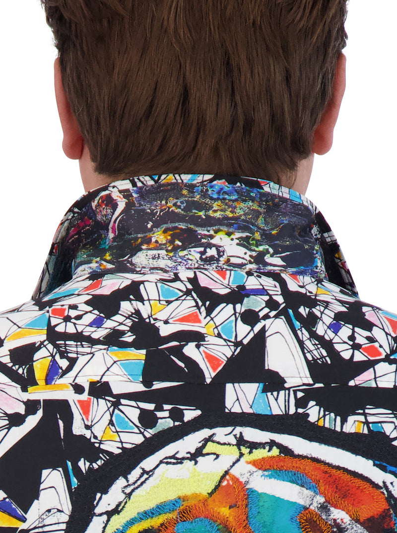 OMURA SHORT SLEEVE BUTTON DOWN SHIRT