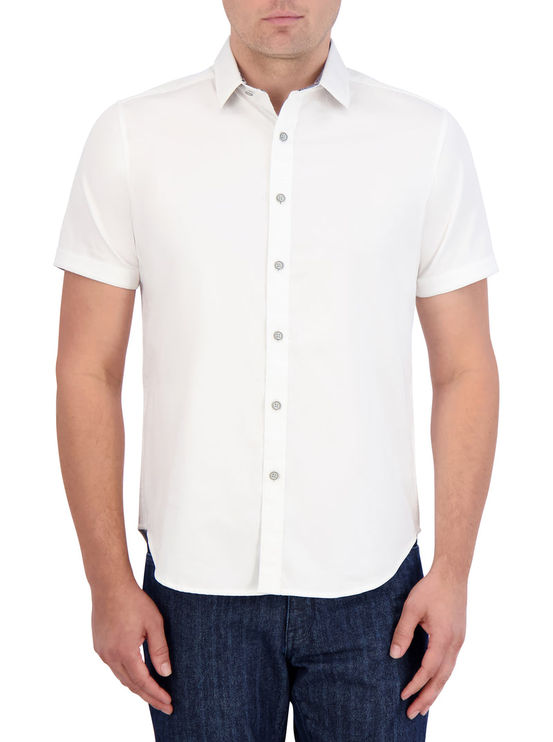 CRUZ CONTROL SHORT SLEEVE BUTTON DOWN SHIRT