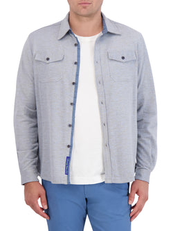 STORRS LONG SLEEVE KNIT SHIRT JACKET