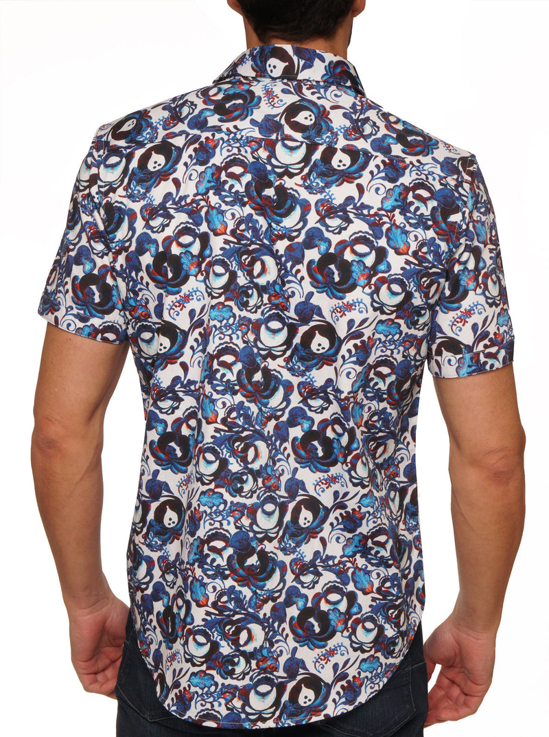 EDMUND SHORT SLEEVE BUTTON DOWN SHIRT